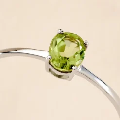 Histoire d'Or Bague Valentino Or Blanc Péridot or blanc péridot vert Hot