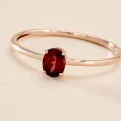 Histoire d'Or Bague Valentino Or Rose Rhodolite or rose rhodolite rouge Clearance