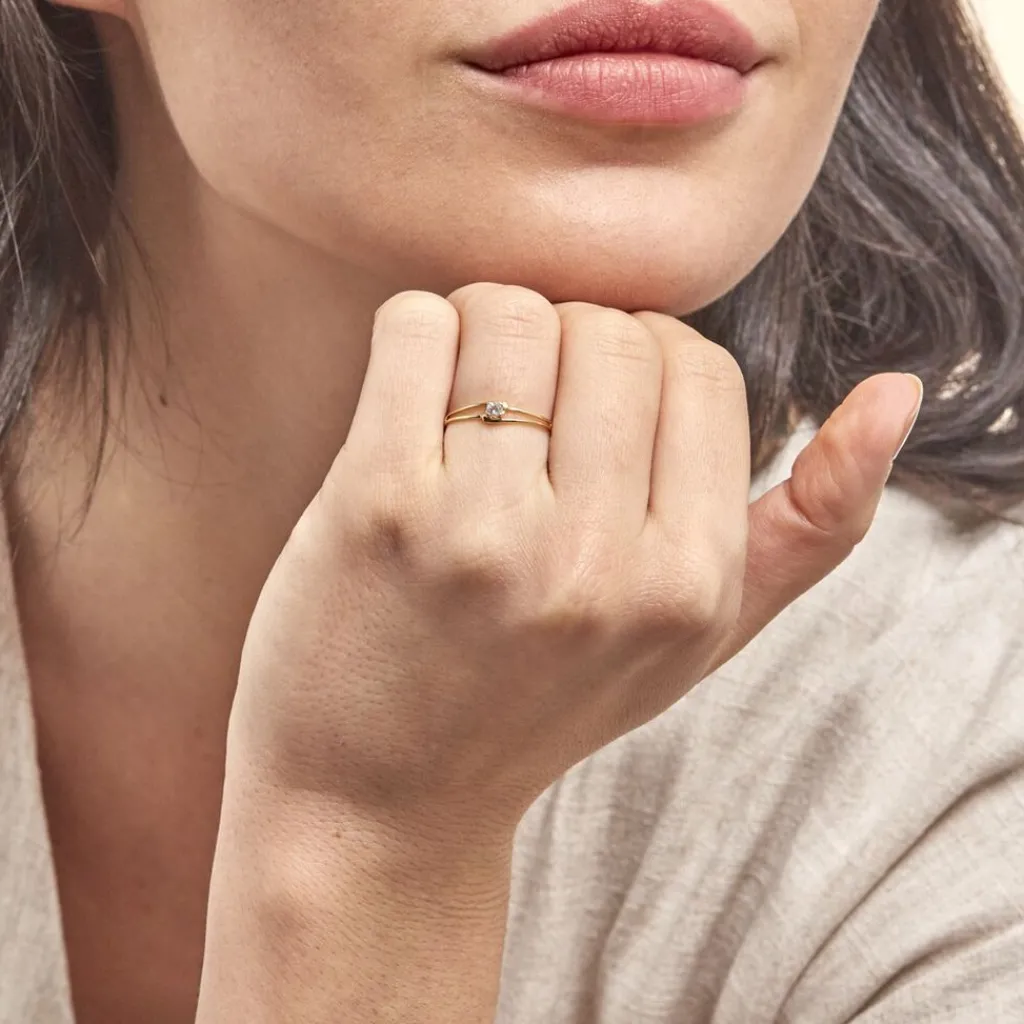 Histoire d'Or Bague Veroucha Or Jaune Topaze or jaune topaze bleue Outlet