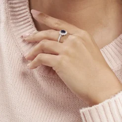 Histoire d'Or Bague Vladimir Or Blanc Saphir Diamants Online