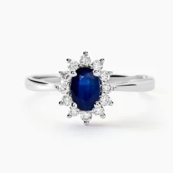 Histoire d'Or Bague Vladimir Diamants or blanc saphir Best