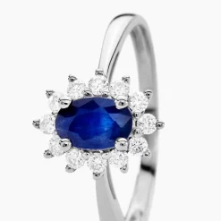 Histoire d'Or Bague Vladimir Diamants or blanc saphir Best