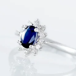 Histoire d'Or Bague Vladimir Diamants or blanc saphir Best