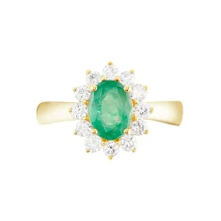 Histoire d'Or Bague Vladimir Diamants or jaune emeraude Online