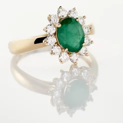 Histoire d'Or Bague Vladimir Diamants or jaune emeraude Online