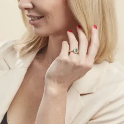 Histoire d'Or Bague Vladimir Diamants or jaune emeraude Online