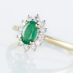 Histoire d'Or Bague Vladimir Or Jaune Emeraude Diamants or jaune emeraude Hot