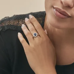 Histoire d'Or Bague Vladimir Or Jaune Saphir or blanc saphir