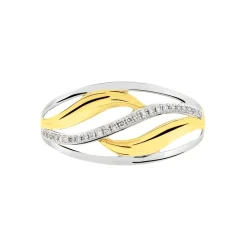 Histoire d'Or Bague Volcania Or Bicolore Diamant Best