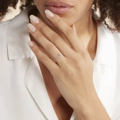 Histoire d'Or Bague Vrille Accompagnee or blanc diamant Discount