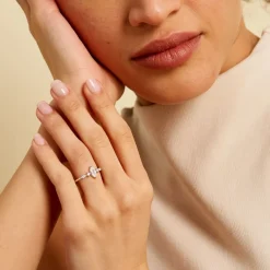 Histoire d'Or Bague Winter Sweetness Argent Blanc Oxyde De Zirconium Hot