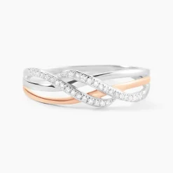 Histoire d'Or Bague Zinna Or Bicolore Diamant New