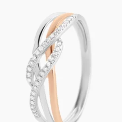 Histoire d'Or Bague Zinna Or Bicolore Diamant New