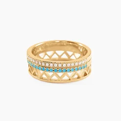 Histoire d'Or Bague Zoila Plaqué Or Jaune Oxyde De Zirconium Best