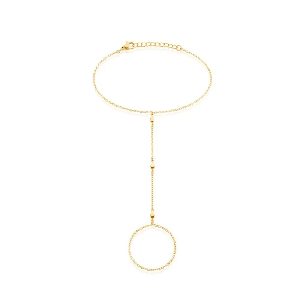 Histoire d'Or Bijou De Main Jaipur Acier Jaune Sale