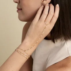 Histoire d'Or Bijou De Main Persia Acier Jaune