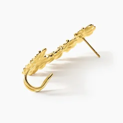 Histoire d'Or Bijou D'oreille Grimpant Unitaire Acier Inoxydable Jaune Dyonis Outlet
