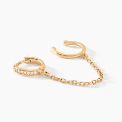 Histoire d'Or Bijou D'oreille Plaqué Or Maurizio Oxydes De Zirconium Online