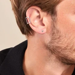 Histoire d'Or Bijou D'oreille Two Argent Blanc