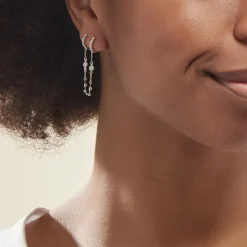 Histoire d'Or Bijou D'oreille Unitaire Argent Blanc Gretus Oxydes De Zirconium Online