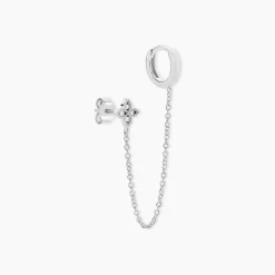 Histoire d'Or Bijou D'oreille Unitaire Argent Blanc Gosse Oxydes De Zirconium Online
