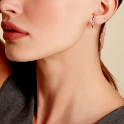 Histoire d'Or Bijou D'oreille Unitaire Alon Or Jaune Oxyde De Zirconium