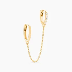 Histoire d'Or Bijou D'oreille Unitaire Briallen Or Jaune Oxyde De Zirconium Discount