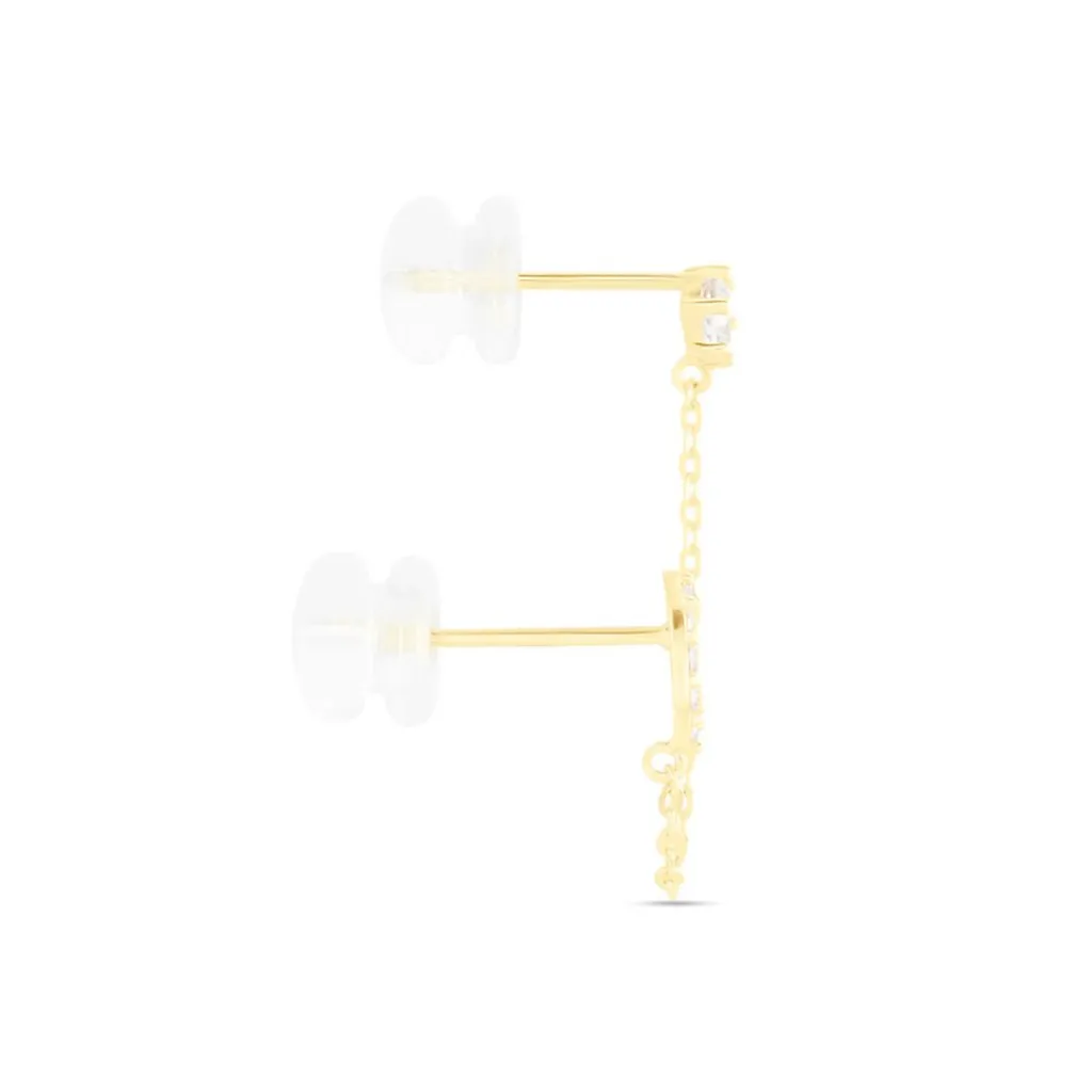 Histoire d'Or Bijou D'oreille Unitaire Ferdy Or Jaune Oxyde De Zirconium Best