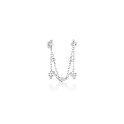 Histoire d'Or Bijou D'oreille Unitaire Kupla Argent Blanc Best
