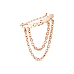 Histoire d'Or Bijou D'oreille Unitaire Katelyn Argent Rose Oxyde De Zirconium Outlet