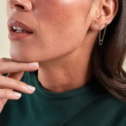 Histoire d'Or Bijou D'oreille Unitaire Mikko Or Jaune Oxyde De Zirconium Best