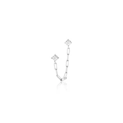 Histoire d'Or Bijou D'oreille Unitaire Nexus Argent Blanc Oxyde De Zirconium Best
