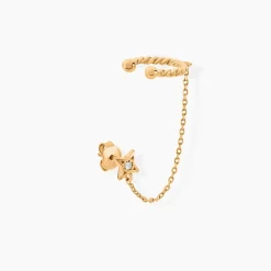 Histoire d'Or Bijou D'oreille Unitaire Plaqué Or Sweyn Oxyde De Zirconium Clearance