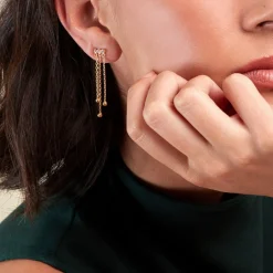 Histoire d'Or Bijou D'oreille Unitaire Plaqué Or Jaune Kolya Oxydes De Zirconium Online