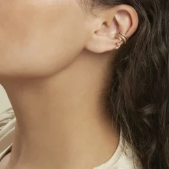 Histoire d'Or Bijou D'oreille Unitaire Silohe Plaqué Or Jaune Best
