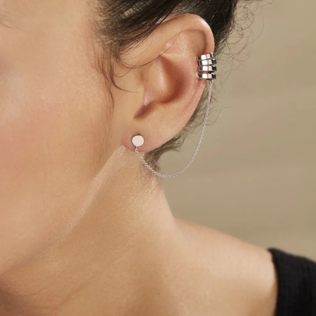 Histoire d'Or Bijou D'oreille Unitaire Trina Argent Blanc Discount