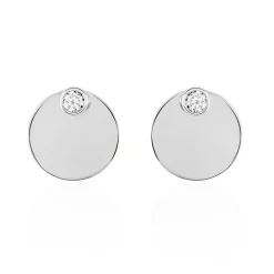 Histoire d'Or Bijoux D'oreilles Aleksandra Argent Blanc Oxyde De Zirconium Clearance