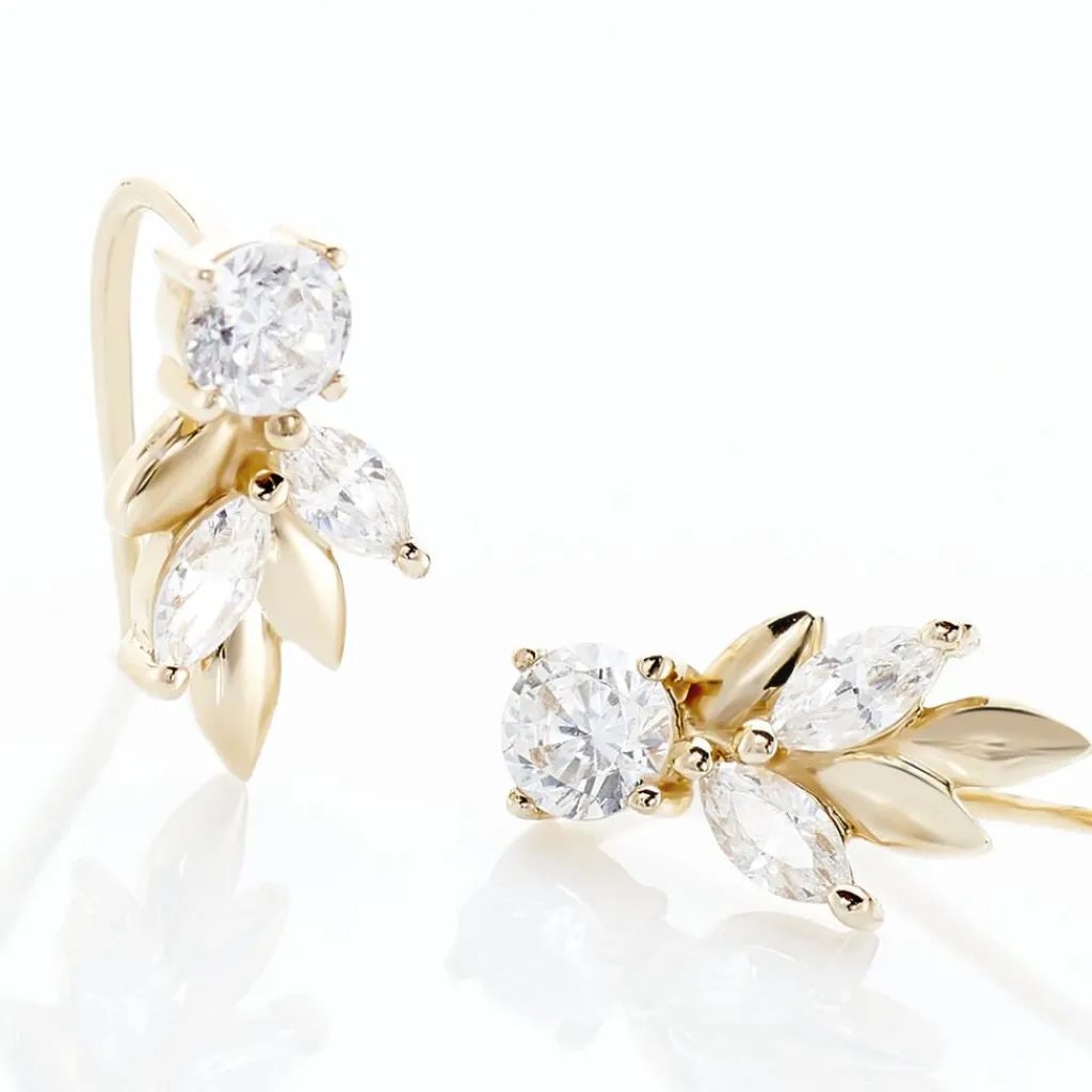 Histoire d'Or Bijoux D'oreilles Alexine Or Jaune Oxyde De Zirconium Hot