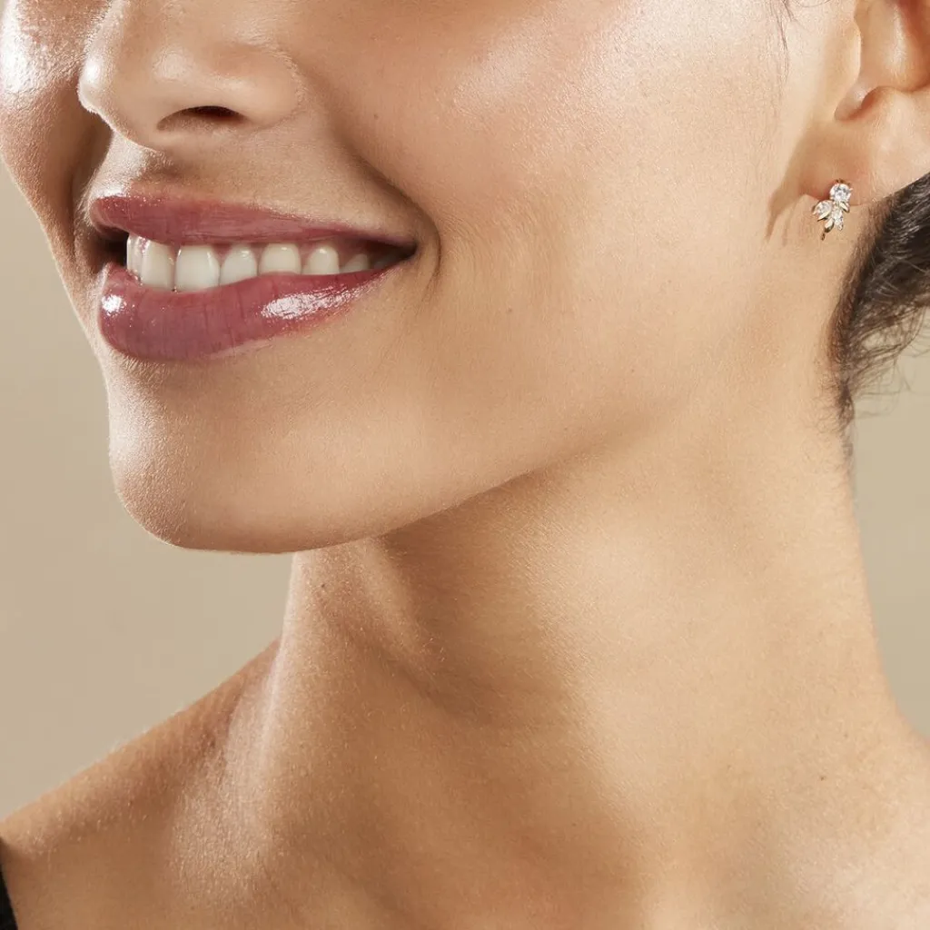 Histoire d'Or Bijoux D'oreilles Alexine Or Jaune Oxyde De Zirconium Hot