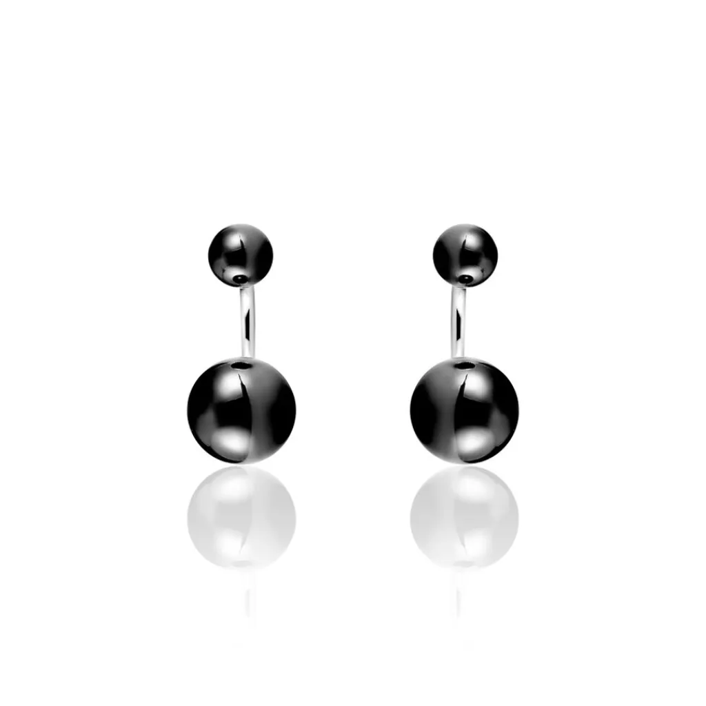 Histoire d'Or Bijoux D'oreilles Alyson Argent Blanc Céramique Sale