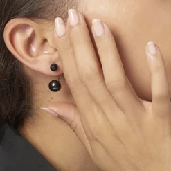 Histoire d'Or Bijoux D'oreilles Alyson Argent Blanc Céramique Sale