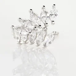 Histoire d'Or Bijoux D'oreilles Edma Or Blanc Oxyde De Zirconium Best