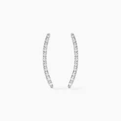 Histoire d'Or Bijoux D'oreilles Eleana Or Blanc Oxyde De Zirconium Online