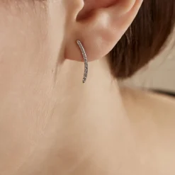 Histoire d'Or Bijoux D'oreilles Eleana Or Blanc Oxyde De Zirconium Online