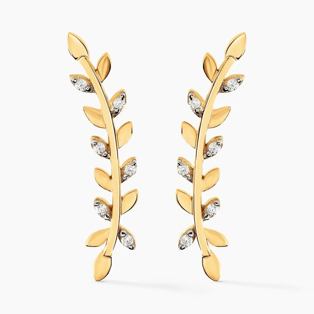 Histoire d'Or Bijoux D'oreilles Eloiza Or Jaune Oxyde De Zirconium Discount