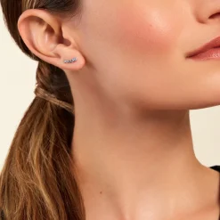 Histoire d'Or Bijoux D'oreilles Elorine Argent Blanc Oxyde De Zirconium