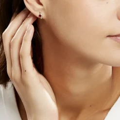 Histoire d'Or Bijoux D'oreilles Emotion Diamant or jaune rubis Hot