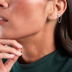 Histoire d'Or Bijoux D'oreilles Honey Argent Blanc Oxyde De Zirconium Discount