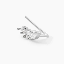 Histoire d'Or Bijoux D'oreilles Juanie Argent Blanc Oxyde De Zirconium New