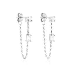 Histoire d'Or Bijoux D'oreilles Kerrie Argent Blanc Oxyde De Zirconium Online